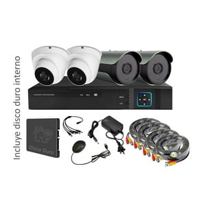 Vipa - Kit 4 Cámaras Seguridad Mixto Hd Con Disco Duro M42Hdd