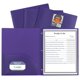 thumbnail image 2 of Carpeta de Polipropileno C-Line con 2 Bolsillos y Sujetadores Morada Tamaño Carta, 2 of 2