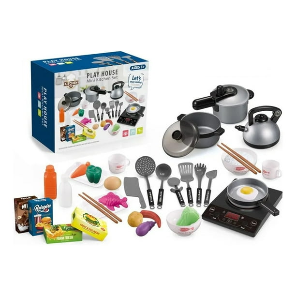 Set Juego De Cocina Elementos De Cocina Juguete Para Niñas Lider