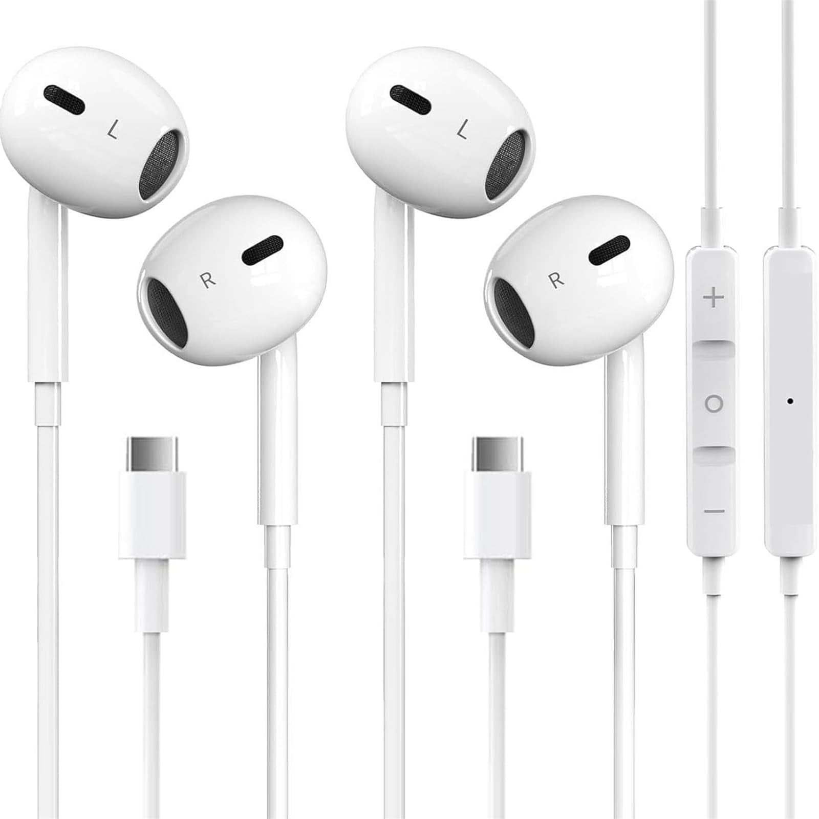 Auriculares Usb C Gaxiwilo Para Iphone 16/15 Pro Max Plus Tipo C