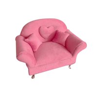 Magideal - 1/6 Casa De Muñecas Sofá Dormitorio Decoración, Adornos Para El Salón, Joyero Para Niñas Y Mujeres Para Muñecas De 12 Pulgadas Fuente De Escena De Vid Sofá Individual