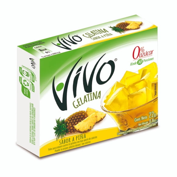 Gelatina Piña, 22 g