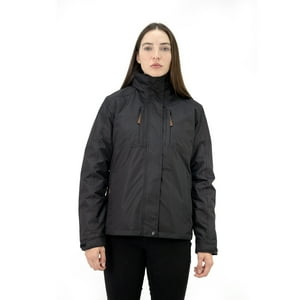 Parka Desmontable Quebec Ottawa 3 En 1 Negro Mujer