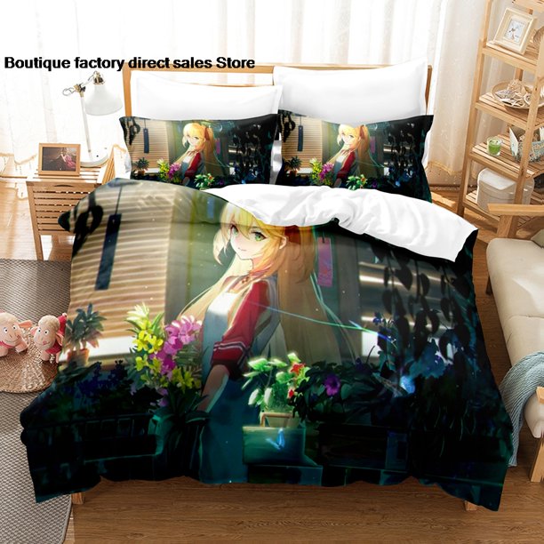 Azur Lane Bedding Set Single Twin Full Queen King Size Bed Set Aldult Kid Bedroom Duvetcover Sets bed sheet set 3-3Bed Sheets
