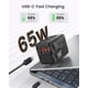 thumbnail image 2 of Adaptador De Viaje Universal Gan Fast Charger 65w Negro, 2 of 8