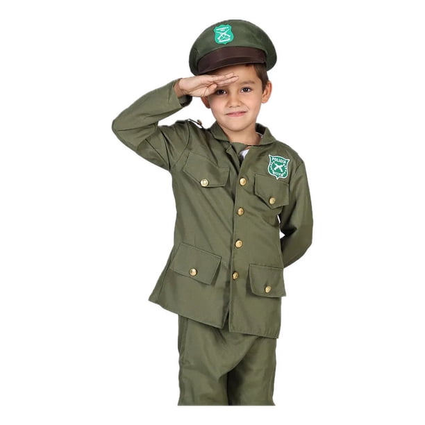 Disfraz Carabineros para Niño Niña Halloween Oficio Profesio