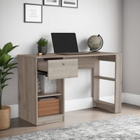 Tuhome - Escritorio 1 Cajon Home Ceniza 75,6X120,2X47,3 Cm