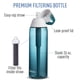 thumbnail image 3 of Botella de agua Brita, vidrio marino, aislante y filtrado, 770 ml, 3 of 9