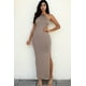 thumbnail image 1 of Vestido Largo Con Abertura En El Muslo Y Espalda Descubierta Con Lazo, 1 of 2