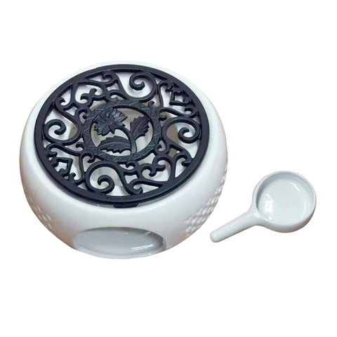 Bothyi - Calentador De Tetera De Cerámica Redonda Para Calentar Café, Leche O Té