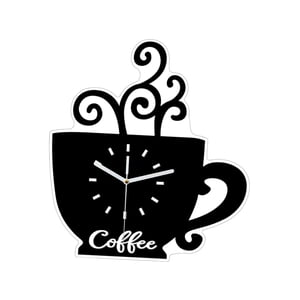 Bothyi - Reloj De Pared Con Forma De Taza De Café, Bonito Regalo, Silencioso Para Dormitorio, Cocina Y Sala De Estar.