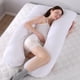 thumbnail image 2 of Almohada para embarazadas, almohada en forma de U desmontable y lavable, cojín grande, almohada de cintura, 2 of 5