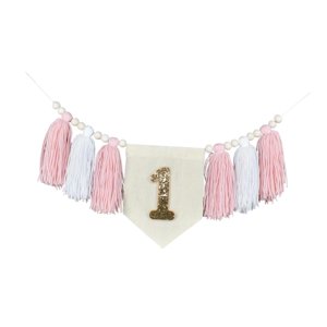 Magideal - Banner De Trona Para Primer Cumpleaños, Decoración De Pared, Accesorios De Cumpleaños Para Niña, Celebración Navideña, Fondo Fotográfico, Decoraciones Estilo B