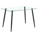 thumbnail image 1 of Mesa Rectangular Vitreo 130x80 (Negro) | Vidrio Templado, 1 of 5