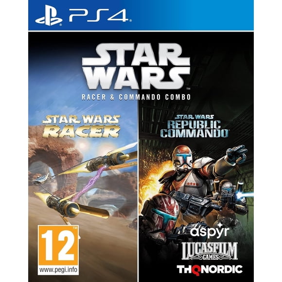 Videojuego THQ Star Wars Racer y Commando para PS4