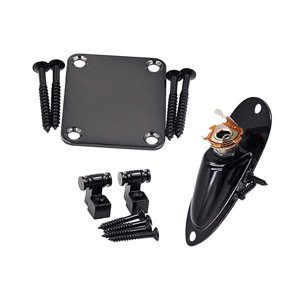 Bothyi - Piezas De Instrumentos Musicales Resistentes Con Botón De Cuerda Para Guitarras Eléctricas Negras