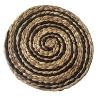 Wyj Hogar - Pack De 6 Individuales Redondos Rústicos De 100 % Tejido De Yute