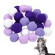 thumbnail image 1 of Uxcell 30 Pcs Juguete para Gato Bola de Pompones de Peluche Suave 1.2" Tonos Púrpura, 1 of 6