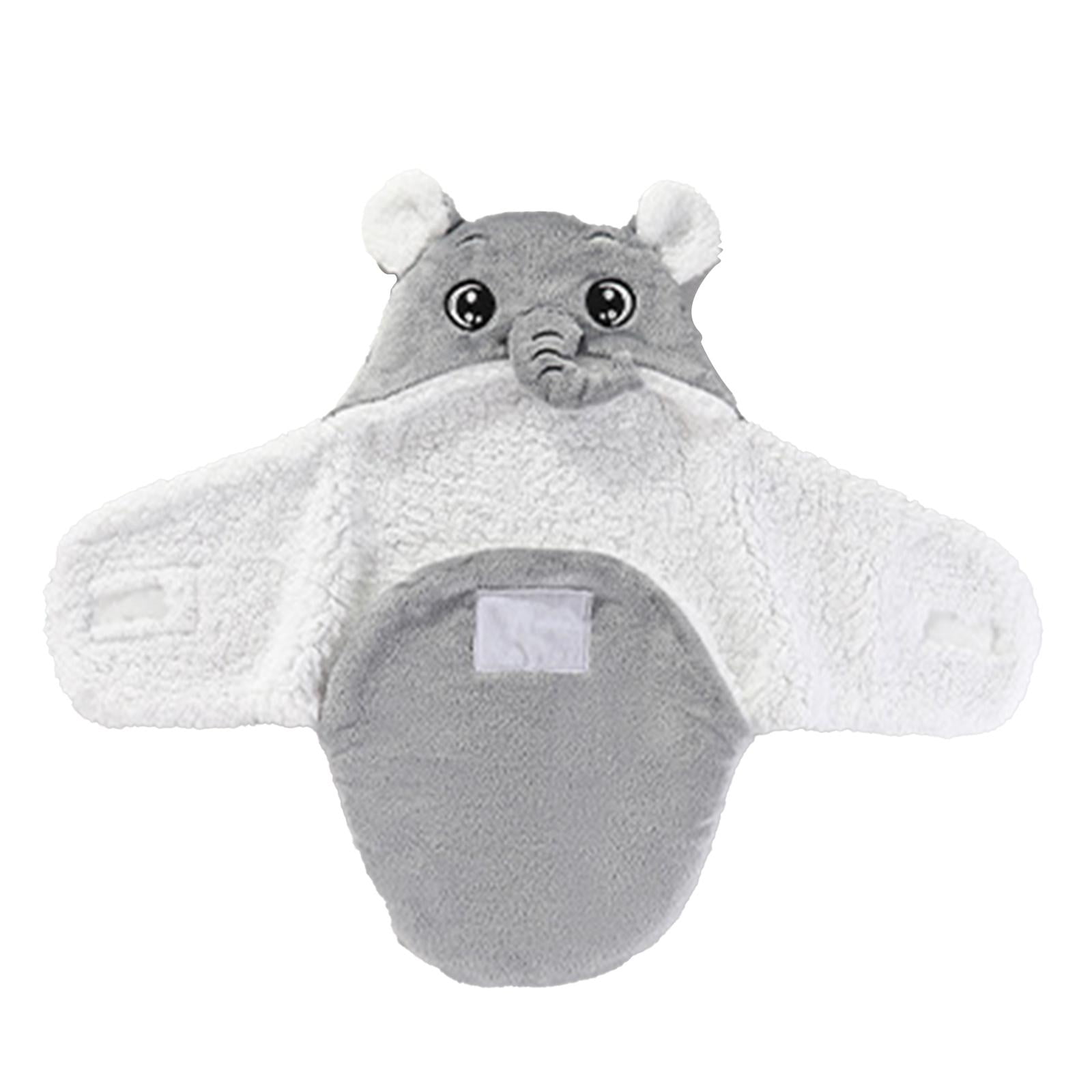 Magideal - Manta Envolvente Para Bebé Recién Nacido, Manta Infantil Para Bebé, Lavado A Máquina, Bonito Regalo Para Niño, Albornoz Con Capucha Para Bebé, Manta , Gris 70cm