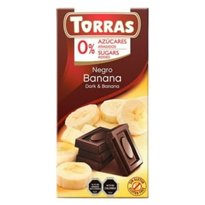 Torras Chocolate Classic Negro Con Banana 75 Gr