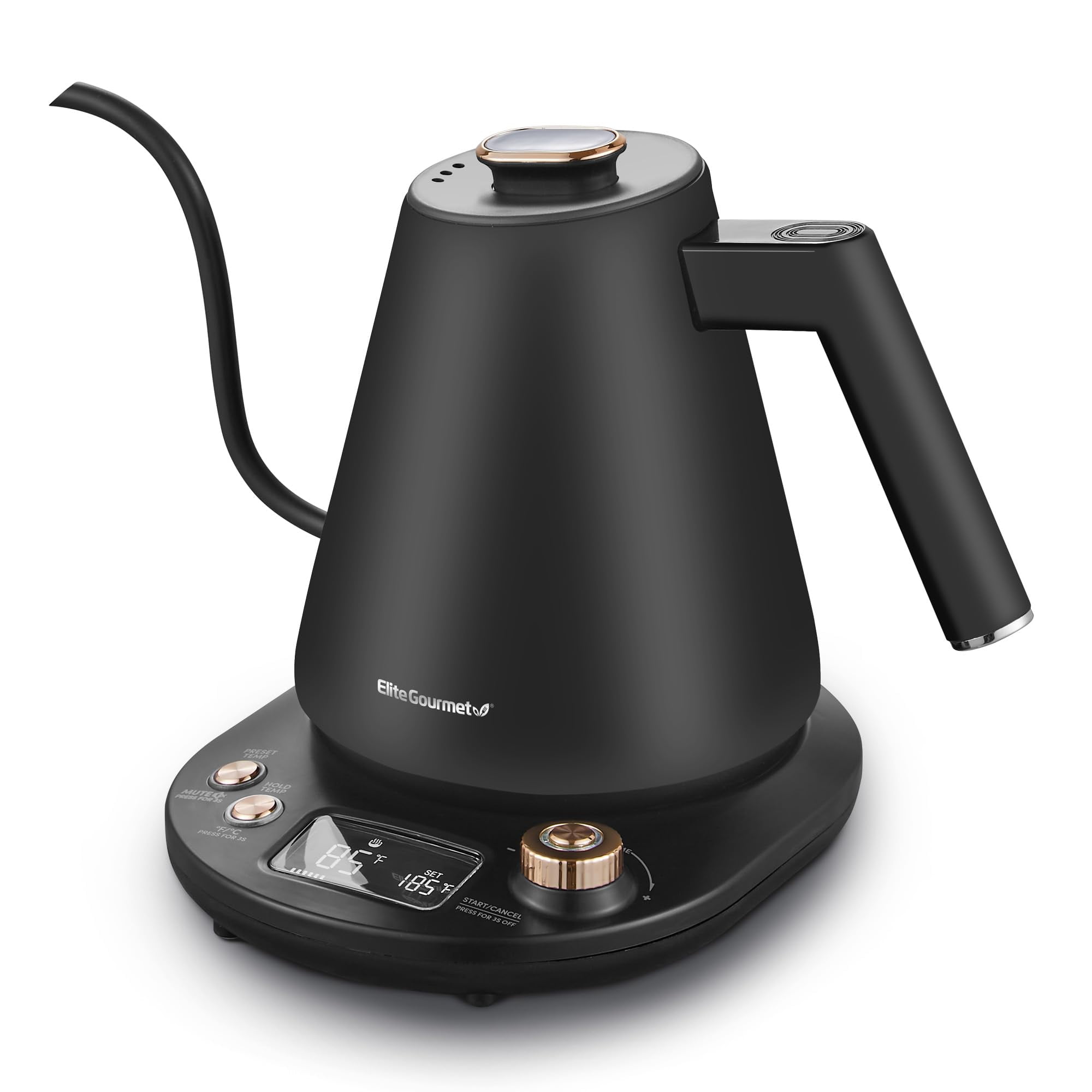Hervidor De Agua Elite Gourmet Ekt3001 1l Digital 304 De Acero Inoxidable