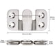 thumbnail image 2 of Gancho para marco de fotos, soporte empotrado para muebles, colgador de fotos de metal sólido para pared, ideal para fijar cuadros, imágenes o espejos (5 pares), 2 of 5