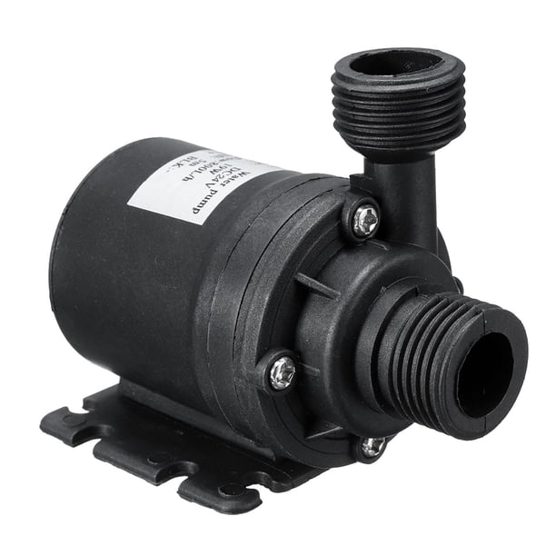 Bomba sumergible centrífuga 800L/H 5M/16 pies bomba de agua de rosca de 4 pulgadas de bajo ruido para sistema de circulación de agua de estanque de , Adaptador de 24 V CC