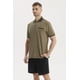 thumbnail image 2 of Polera Hombre Cuello Polo Jacquard Verde Oliva, 2 of 4