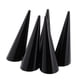 thumbnail image 4 of 5 piezas de dedo de plástico anillo de cono de pie de exhibición de joyería titular escaparate negro, 4 of 4