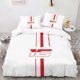 thumbnail image 1 of Bedding Including 1 Duvet Cover and 2 Pillowcases (filling Not Included) Racing-themed Inspired by Driver Charles Leclerc Car Number 16 This Set Is Not Specific, 1 of 1
