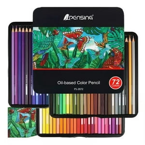 Partyglobos - Set 72 Lapices Colores Arte Profesional Base Aceite Dibujo