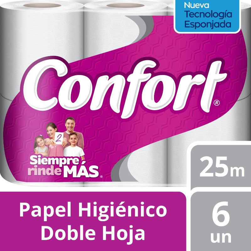 Papel Higienico 25Mt 6Un Confort