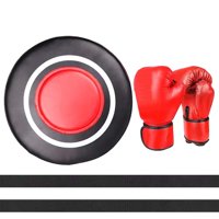 Magideal - Almohadilla De Boxeo Para Pared, Objetivo De Pared Para Adultos, Saco De Boxeo, Almohadilla Montada En La Pared Para Fitness, Kickboxing, Sanda, Práct Guantes Rojos Para Adultos
