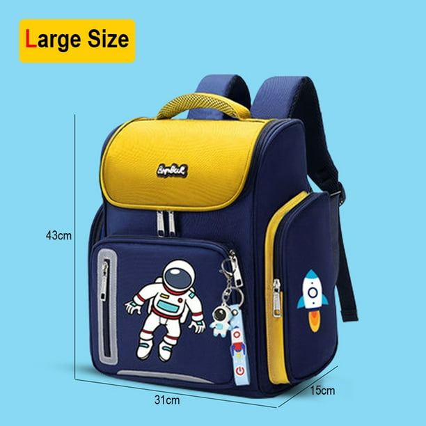 New Boys Orthopedic School Bags Child Astronaut Printing Backpacks Primary Student Girls Children's Schoolbag Waterproof Kid