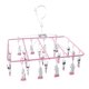 thumbnail image 2 of Tendedero Colgante Para Ropa, Colgador De Goteo, 23 Clips, Calcetines De Secado, Ropa, Color Rosa, 2 of 5