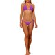 thumbnail image 1 of Conjunto de Bikini de Dos Piezas con Lazo en el Cuello y Lados para Mujer de INSPIRE CHIC, Cintura Baja, Triángulo, con Almohadillas Removibles y Correas Ajustables, Púrpura Medio, 1 of 5