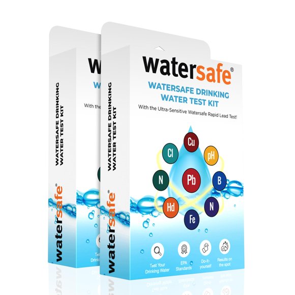 Kit de prueba de agua Watersafe 2 unidades – Plomo, Bacterias, pH