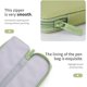 thumbnail image 4 of Estuche para lápices pequeño, bolsa para lápices, bolsa para oficina, escuela, adolescentes, niñas, niños, hombres, mujeres, adultos, verde, 4 of 6