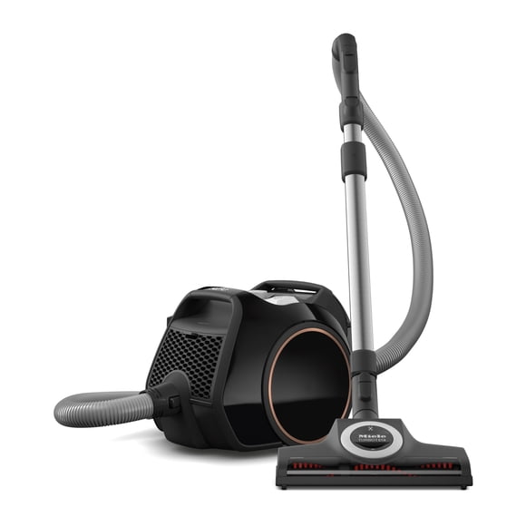 Miele Boost CX1 Cat & Dog - Aspiradora sin bolsa tipo cilindro, ligera, compacta y con cable, tecnología de vórtice, TurboBrush y filtro HEPA AirClean, en Negro/Rosa