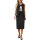 thumbnail image 2 of INSPIRE CHIC Conjunto de Falda de Traje de 2 Piezas para Mujer Verano Conjunto de Trabajo de Negocios Chaleco sin Mangas Blazer y Falda Recta XL Negro, 2 of 6