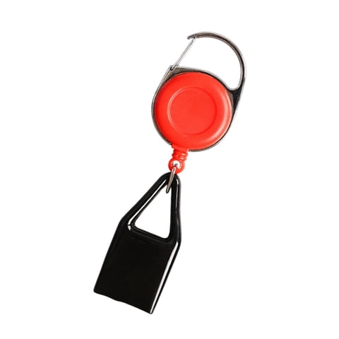 Magideal - Funda Para Cinturón Más Ligera, Cordón Retráctil Con Clip, Funda Protectora Más Ligera, Soporte Para Correa Más Ligero Para Pesca, Senderismo, Viajes, , Rojo