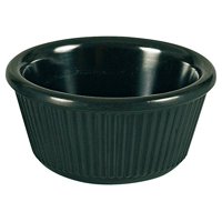 Ramekin Yanco Nc-509Bk, Melamina Negra Estriada, 60 Ml, Paquete De 72