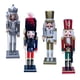 thumbnail image 3 of 4 Piezas De Figuras De Cascanueces De 12 Pulgadas, Figuras Decorativas De Navidad, Estilo De Decoración Hecho A Mano R, 3 of 5
