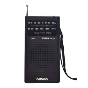 Daewoo - Radio De Bolsillo Am Fm Negro Di213