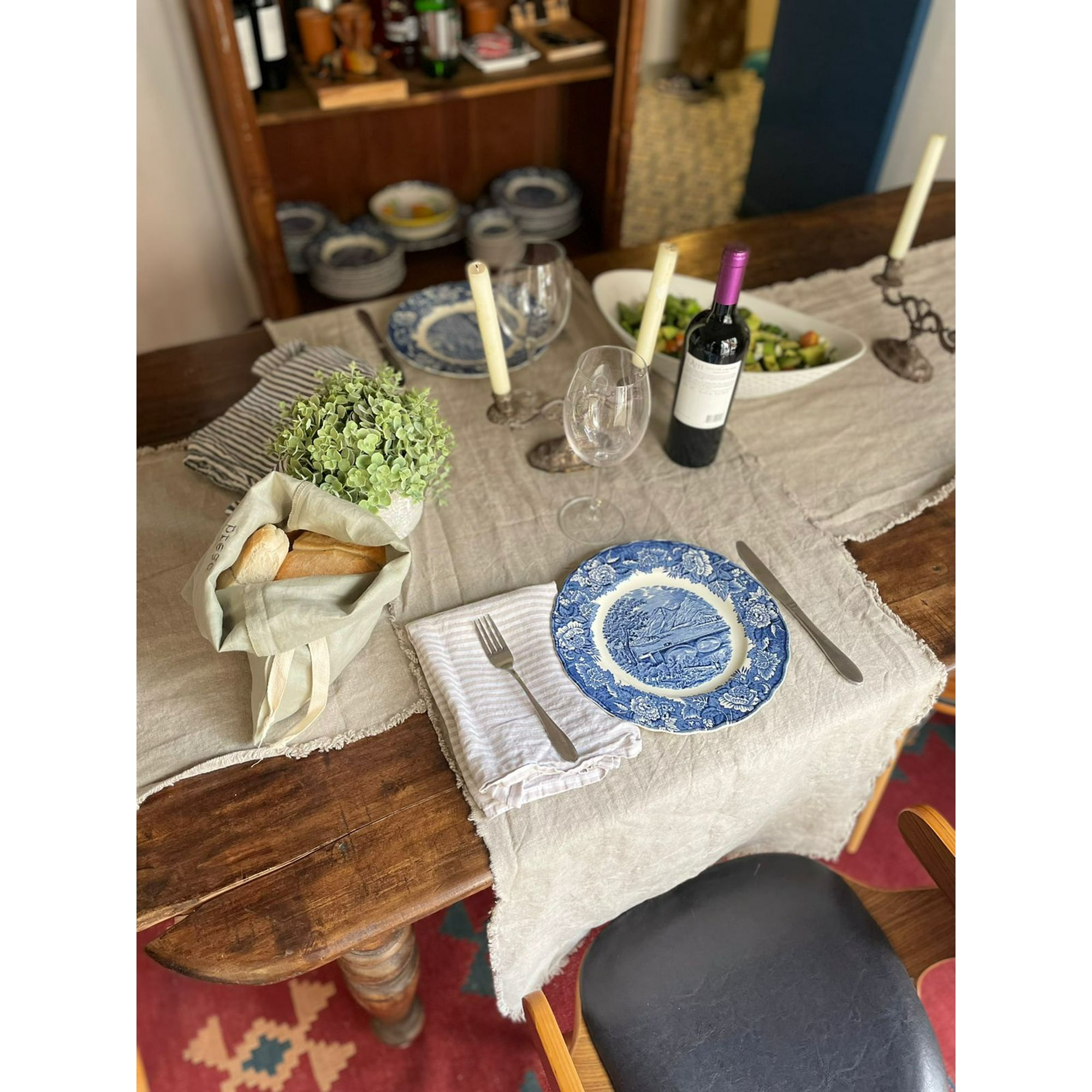 Purolino - Camino De Mesa Rustico 100 % Lino