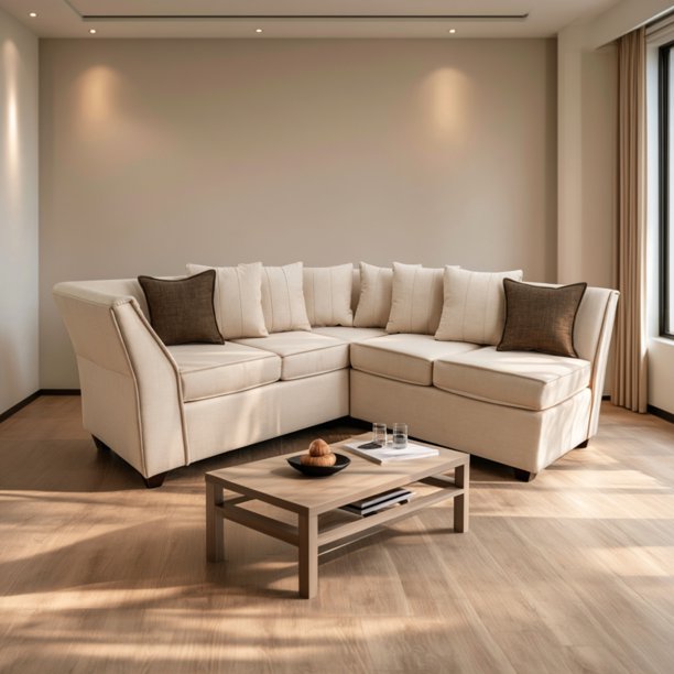 SOFA SECCIONAL DIVEAN 5 CUERPOS BEIGE