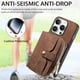 thumbnail image 3 of Funda Tipo Cartera con Correa Cruzada para iPhone 16 Pro Protección Contra Golpes Marrón, 3 of 6