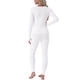 thumbnail image 3 of INSPIRE CHIC Conjunto de Ropa Interior Térmica para Mujer Suave Capa Base de Manga Larga con Agujeros para Pulgares y Leggings para Clima Frío de Invierno M Blanco, 3 of 6