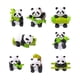 thumbnail image 5 of Figuras de Panda de resina para decoración de mesa, escultura decorativa pintada a mano, adorno de jardín para habitación de niños, accesorio bonito,, 5 of 5