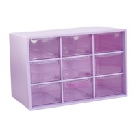 Bothyi - Organizador De Cajones Pequeño Para Escritorio, Cajones De Almacenamiento De Escritorio Para Manualidades, Tocador, Color Morado